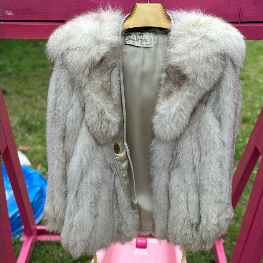Schimmel Furs by Sylvie Schimmel Real Blue Fox Fur Coat
